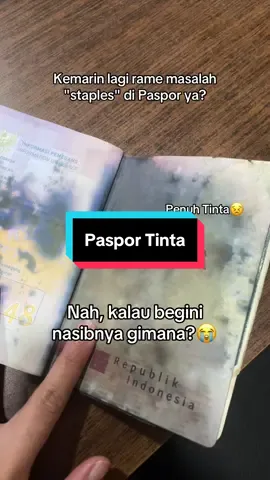 dari kemarin rame paspor di staples gabisa Apply Visa, kalau misalnya paspornya kena tinta gini gimana?😰🤔 #paspor #visaschengen #schengen #visa 