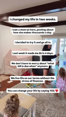 Saying yes to this changed everything for me. 🙌🏼 So what do I actually do? Affiliate marketing 💻✨ I get paid to recommend digital products that help people—and instead of earning tiny $5 commissions like Amazon affiliates, I promote high-ticket offers that pay $500–$1,000+ per sale. When I started, I was a total beginner. No experience. No audience. Just a mom who saw another mom talking about it on social media. I gave up two weeks of nap times to learn the basics and figured—why not? At first, I just wanted to help with the monthly cost of childcare. What I didn’t expect? To be able to fully replace my corporate salary in just 6 months… Quit my 9-5. Be home with my babies. And never stress about money. The best part? ⚡️ No degree needed ⚡️ No followers required ⚡️ No product to create ⚡️ No shipping, customer service, or weird recruiting Just a phone, WiFi, and a couple hours a day. And the willingness to learn a new skill that can completely change your life. Want to see how it all works? ⭐️ Comment START and I’ll send you the same beginners video that walks you through every step—how to start, what to sell, and how to do it even if you’ve never made a dollar online If you’re a private account make sure to follow me first so the message can be delivered to your inbox 📥  FOLLOW FOR MORE 📲 @nancyschoelwerofficial Disclaimer: This is not a guarantee of income. This is not a get rich quick scheme, this is a legit business and should be treated as such! My results come from hard work and consistency.