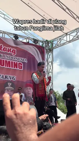 Hadir mas Gibran ke ulang tahun panglima lima Jilah #panglimajilah #tbbr🇩🇪💪🌾🤝 #wapres #gibranrakabuming #tbbrsetanahdayak 