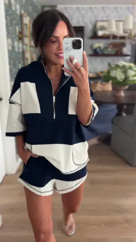 Easy and cute outfit set. Throw on and go! My favorite kind of outfit. I now own this set in two colors, it’s so good! #creatorsearchinsights  #basicoutfit #fashiontutorial #outfitideas #comfywear 
