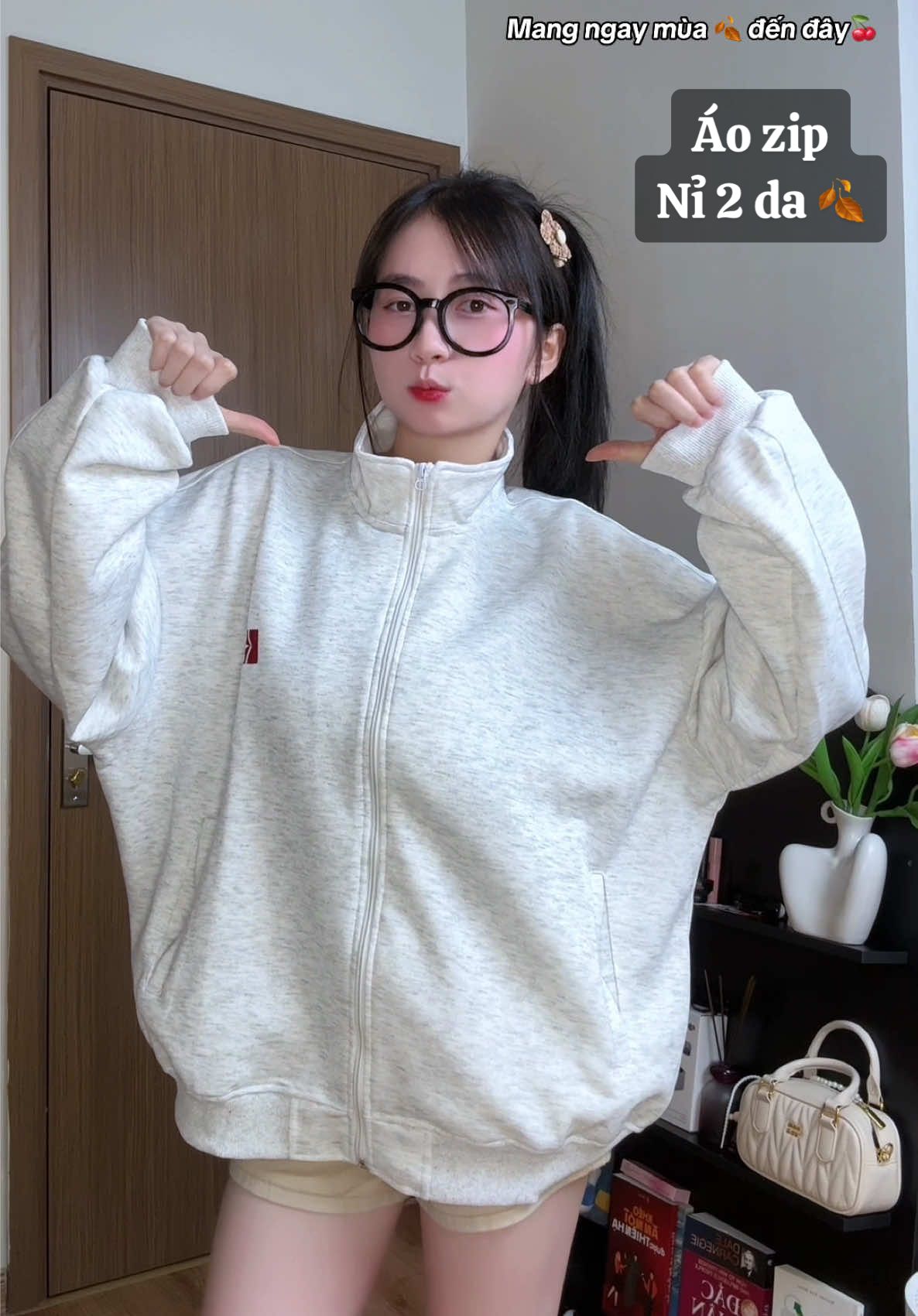 Nam nữ mặc đều đẹp 📸🍂✨ #xuhuong #aokhoaczip #meozbasic 