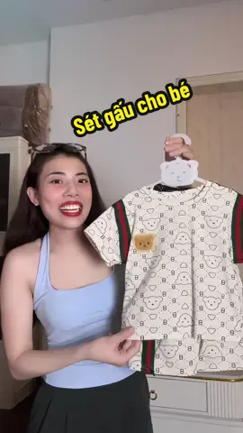Sét gấu cho bé mặc mùa hè#thoitrangtreem #dochobe #xuhuongtiktok #bichmebap 