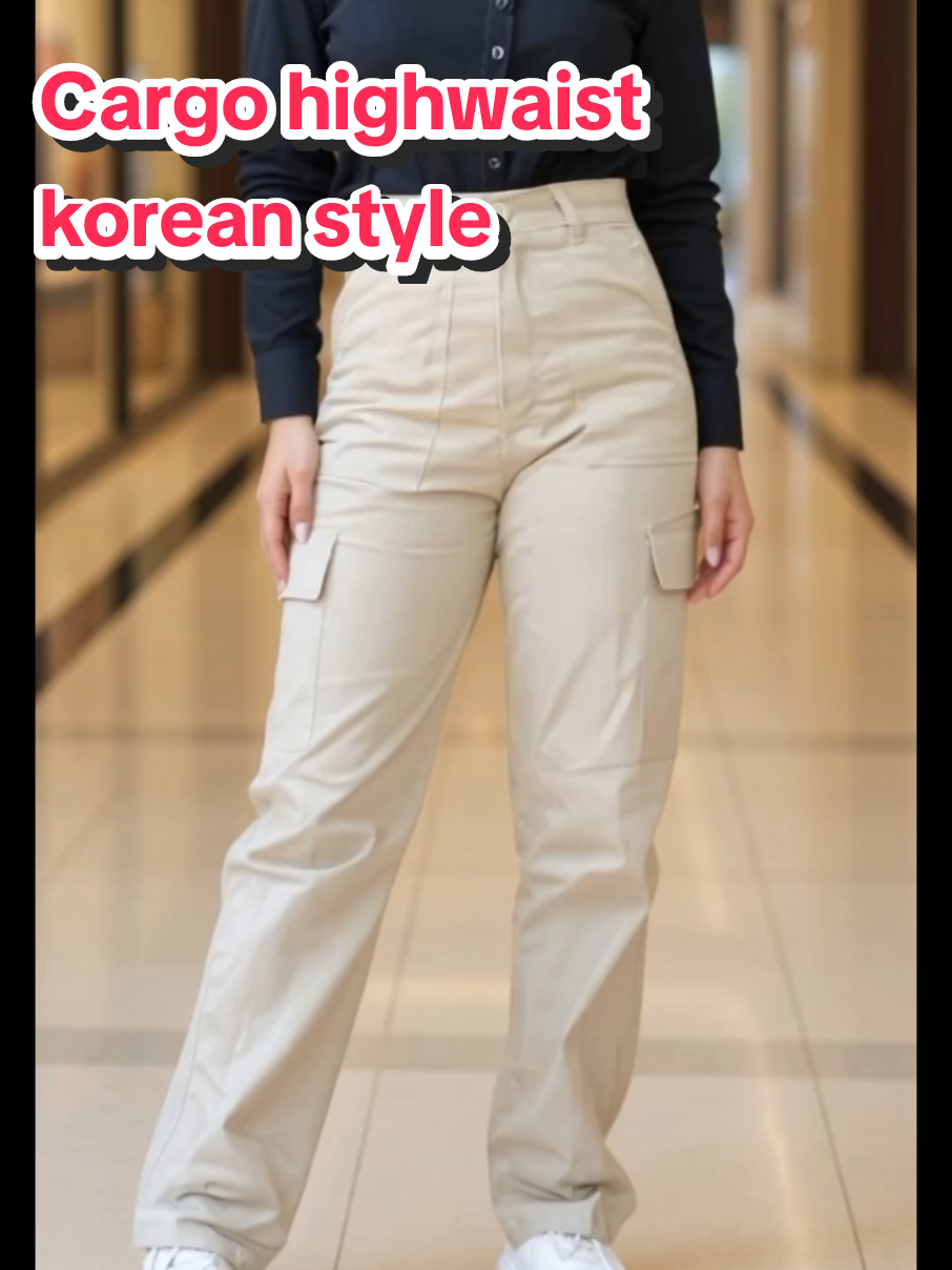 Bagian 675 | Celana cargo highwaist korean style bahan katun satin premium #uniquecargo #cargohighwaist #cargowanita #celanacargo #fashion 