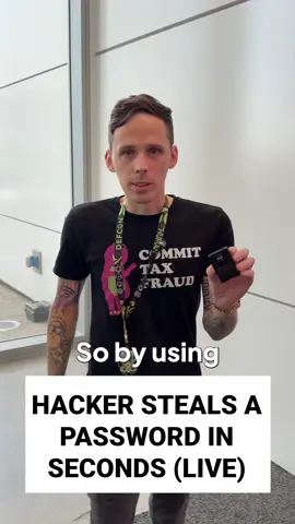 Hacker steals a password in seconds (live)