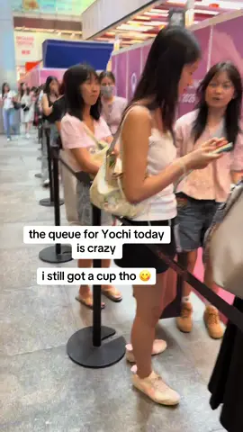are you really a true singaporean if you don't queue? Yochi's marketing is mad tho #tiktoksg #yochisg 