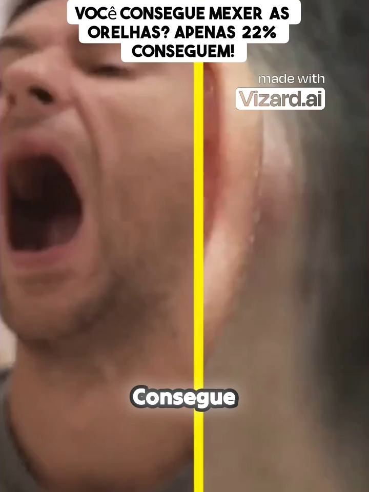 #Você consegue mexer as orelhas_ Apenas 22% conseguem!