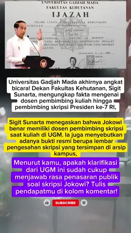 UGM Bongkar Fakta Skripsi Jokowi! Dosen Pembimbing & Lembar Pengesahan Terungkap #Jokowi #UGM #BeritaViral #SkripsiJokowi #FaktaTerbaru  