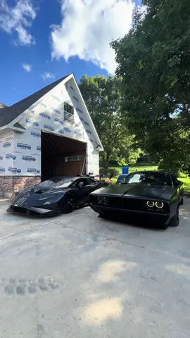 Tucked Italian x American #thekillercollection #supertrofeoevo2 #1969DodgeChargerHellcat #exoticcars #musclecar 
