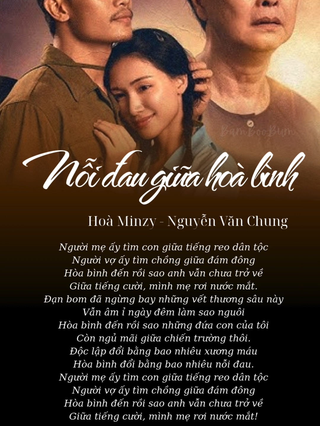 ♫ Bài hát: Nỗi đau giữa hoà bình  ♫ Trình bày: Hòa Minzy - Nguyễn Văn Chung  《Mưa đỏ OST》 #muado #ost #vietnam #lyrics #viral #fyp #tiktok #hoaminzy #nguyenvanchung#xuhuong #xh