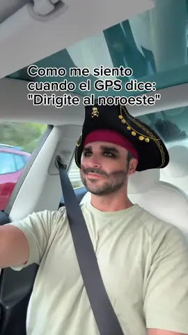 Cuando el GPS dice “Dirígete al Noroeste”🤣📍 #GPS #humor #mapa 