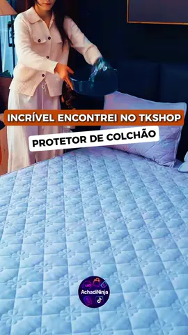 Protetor de Colchão Impermeável #cama #colchão #tiktokshop