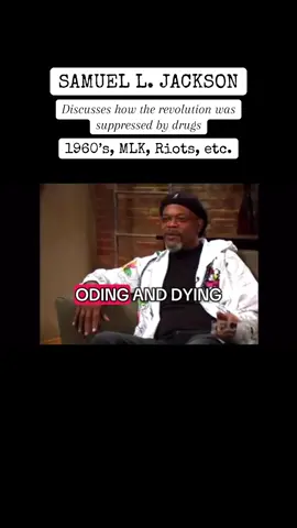 Legendary actor Samuel L. Jackson discussing the summer of 1969, MLK, the riots and how dope became normalized in urban communities.   #mlk #70s #60s #revolution #samuelljackson 