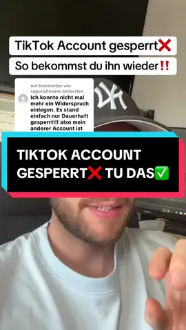 Antwort auf @sagsnichtmami TikTok Account gesperrt❌ Das tun ✅ #tiktoknews #tiktokupdate #tiktoktricks #tiktoktipps 