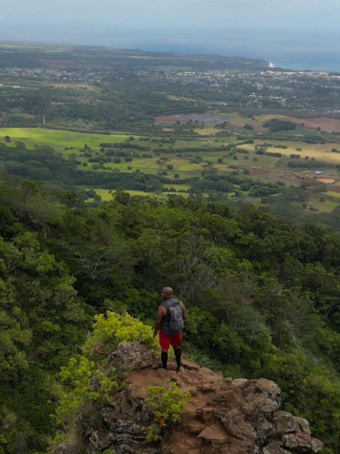 Sleeping Giant is one of the most popular hiking trails in Kauai Hawai'i with an amazing view at the top. #kauai #hike #Hawaii #traveltiktok #travel 