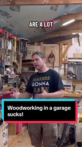 I love my wood shop, but there are definitely things about it that suck. I made a YouTube video of 10 things I hate about my shop and 20 things that I did to make it better. The link is in the comments! #garagewoodshop #workshop #woodworker #woodshop #woodworkinglife  