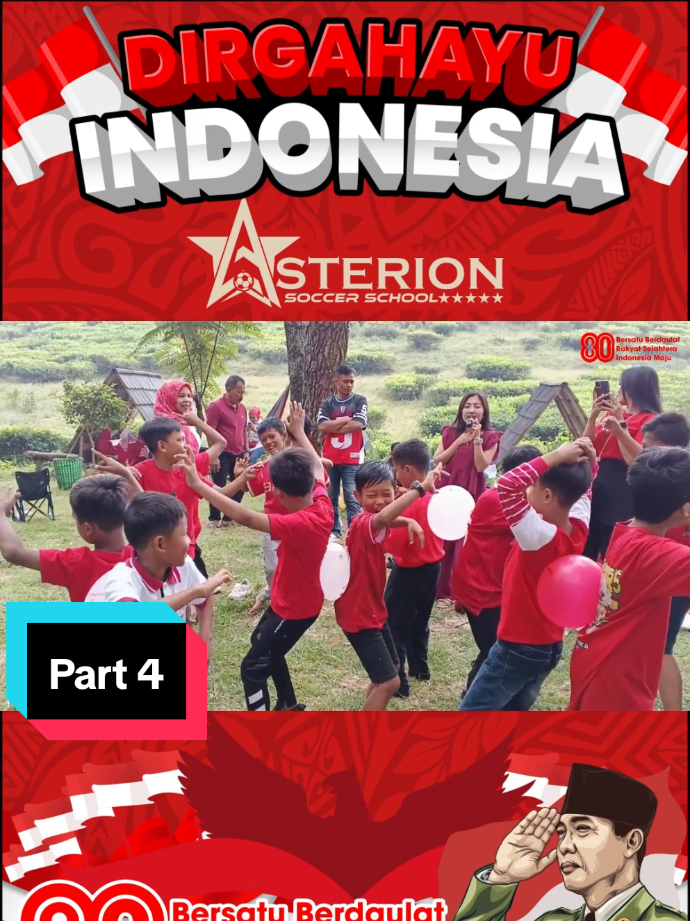 Keseruan Asterion soccer school ikut serta memeriahkan Dirgahayu Republik indonesia yang ke 80thn #merdeka #17agustus #dirgahayuindonesia80 #dirgahayuindonesia #viral 