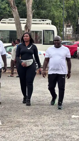 LIVE UPDATE || A supportive wife, always walking hand in hand with her husband. Watch the beautiful moment as Chief of Staff, Hon. Julius Debrah, and his adorable wife arrived at the University of Ghana Sports Stadium for the Joy FM Sports Invitational Tournament. A good wife is truly a blessing ❤️😍✨
