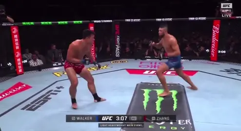 JOHNNY WALKER has defeated Zhang Mingyang in the main event!  💪 💥‼️ #UFC #ufc_mma_sport #ufcshanghai #ufcchina #johnnywalker 