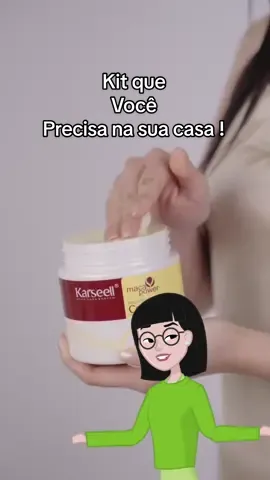 Esse kit faz a sua auto estima subir lá em cima. Amooooo#karseell #mascaracapilar                                  Kit para reconstrução dos fios       Karseel