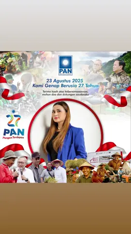 Dirgahayu Partai Amanat Nasional  #panuntukindonesia #27tahunpan #dirgahayupan 
