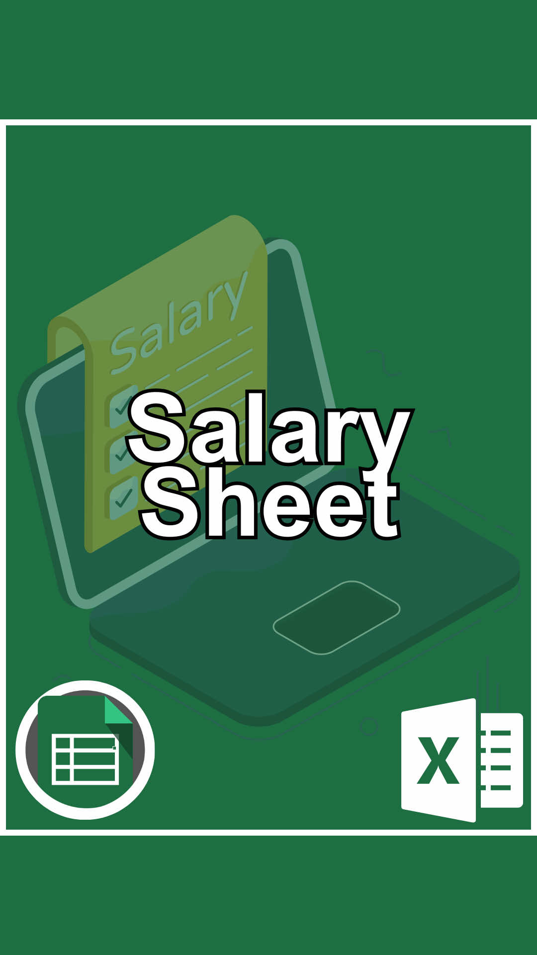 How to make a Salary Sheet in Excel #cheatsheets #excel #exceltips #googlesheets #tutorial 