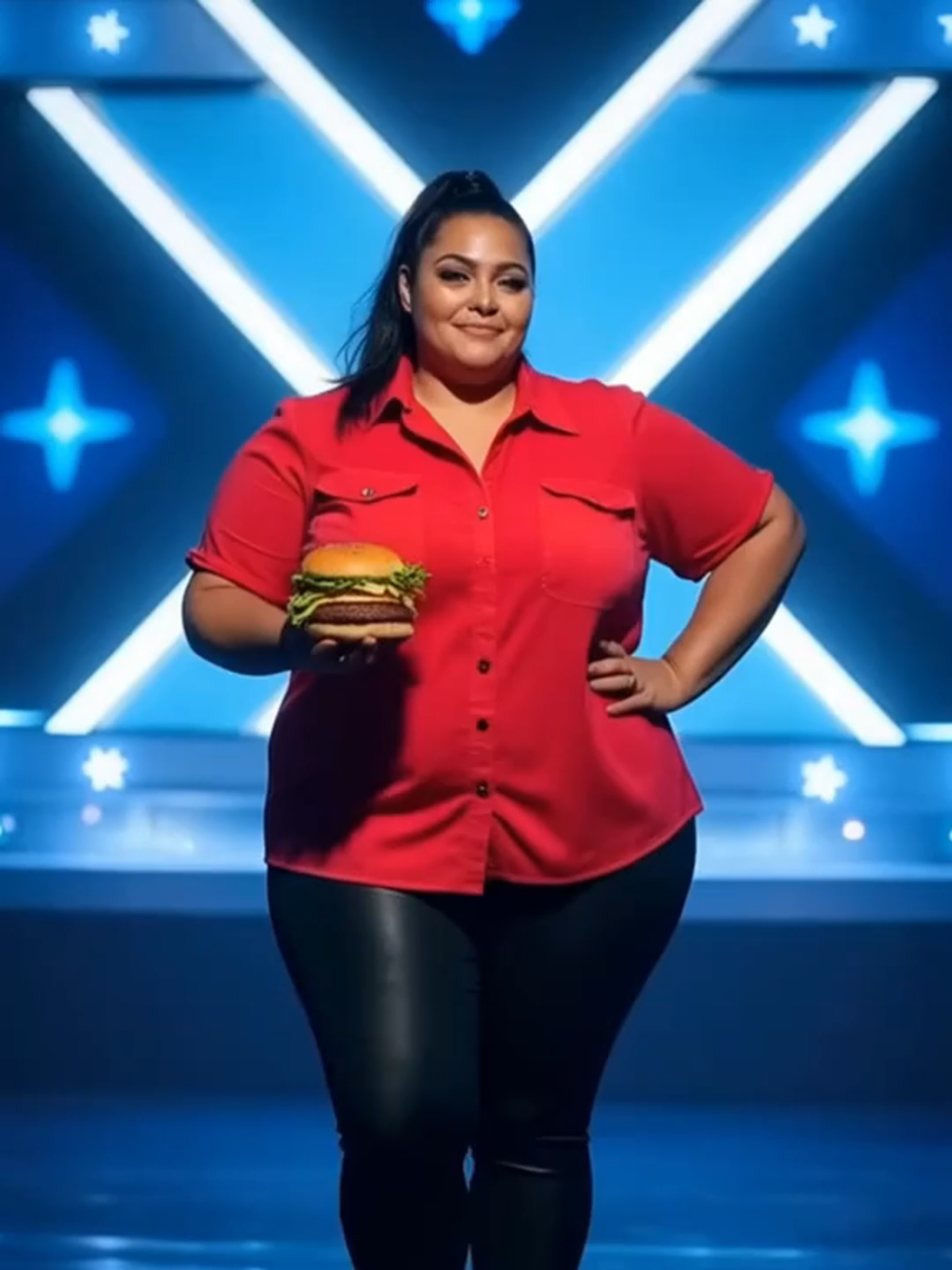 The judges didn't believe it!! 😱😱 #americangottalent #britainsgottalent #aihugfusion #aigenerated #ai