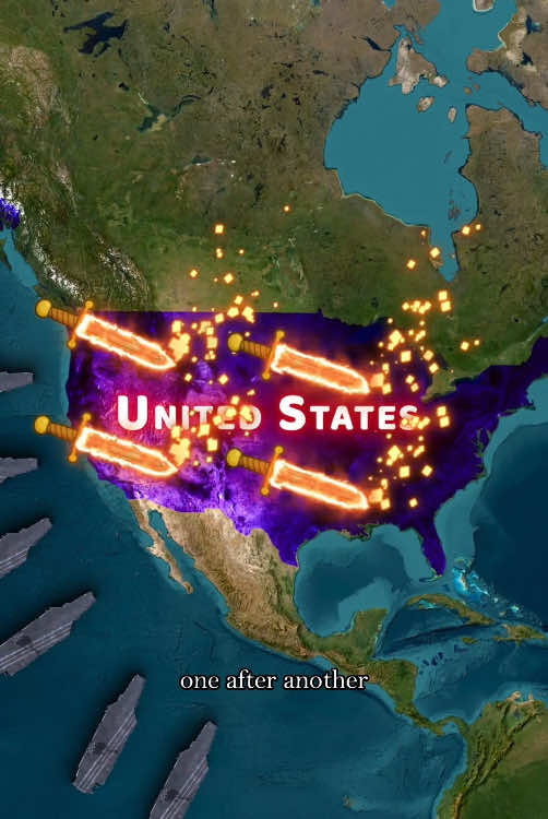 What would happen if the United States decided to conquer the world?#usa #fyp #tiktok #foryoupage #map #military #war 