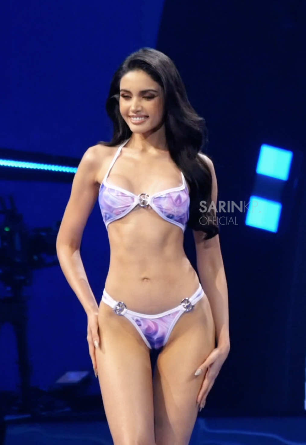 MUT2025 : Swimsuit Competition MUT Saraburi “Veena Praveenar Singh” 🤍✨💫 . #MissUniverseThailand  #MissUniverseThailand2025 #sarinkp #veena 