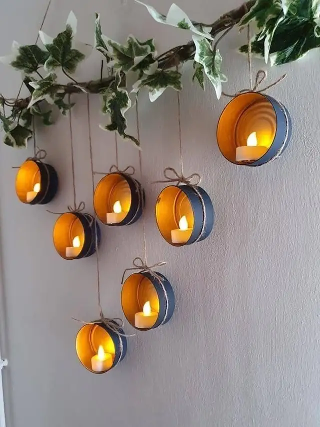 Utilicemos algunas cosillas que tenemos por casa colo latas, botellas, tazas... para hacernos unos portavelas y decorar con ellos. Aquí algunas ideas ☺️ #decor77 #idea #decoration #velas 
