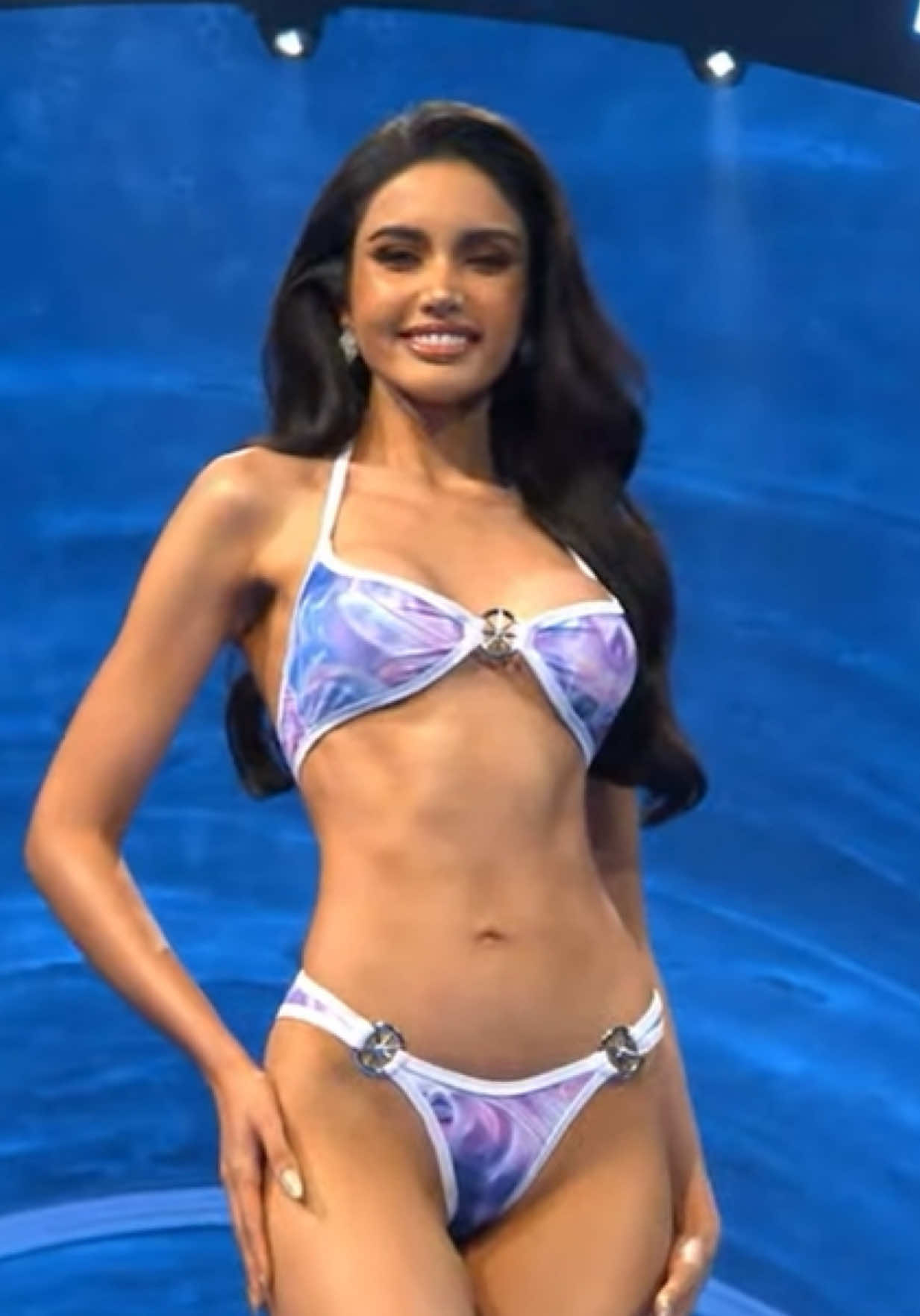 Swimsuit performance of Veena! 🔥 #MUT2025 #missuniversethailand2025 #PaoCaniamo