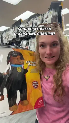 Inflatable Dachshund costume?!😍👏🏼🐶 @Spirit Halloween ily!!! #halloween #spirithalloween #dachshund #dachshundfinds #halloweencostume 
