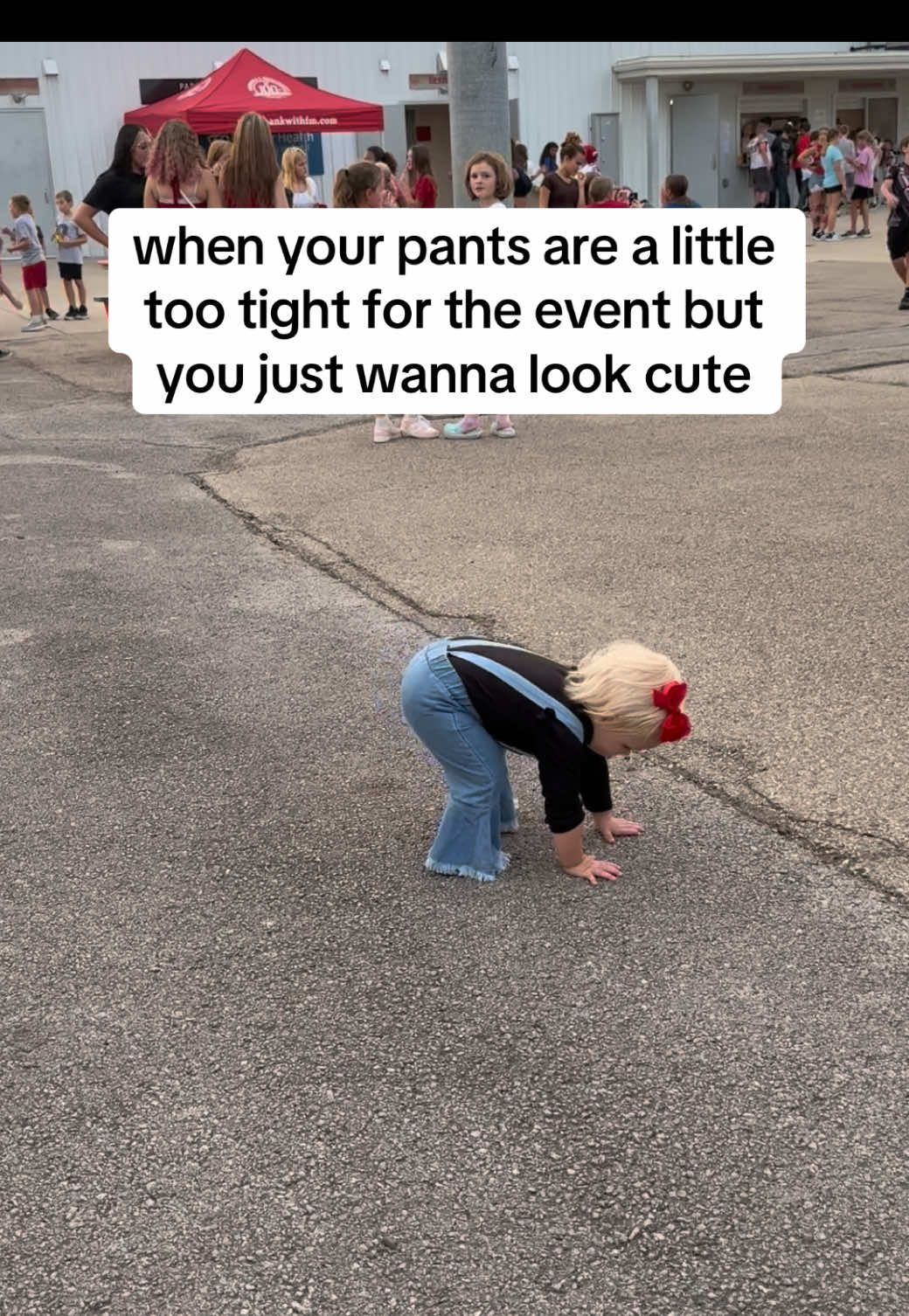 I couldn’t handle the flared overalls on Zoey last night. 🥹😍 how dang cute is she?! the sweetest girl ever! #babyootd #mamasgirl #fyp #flarejeans #OOTD