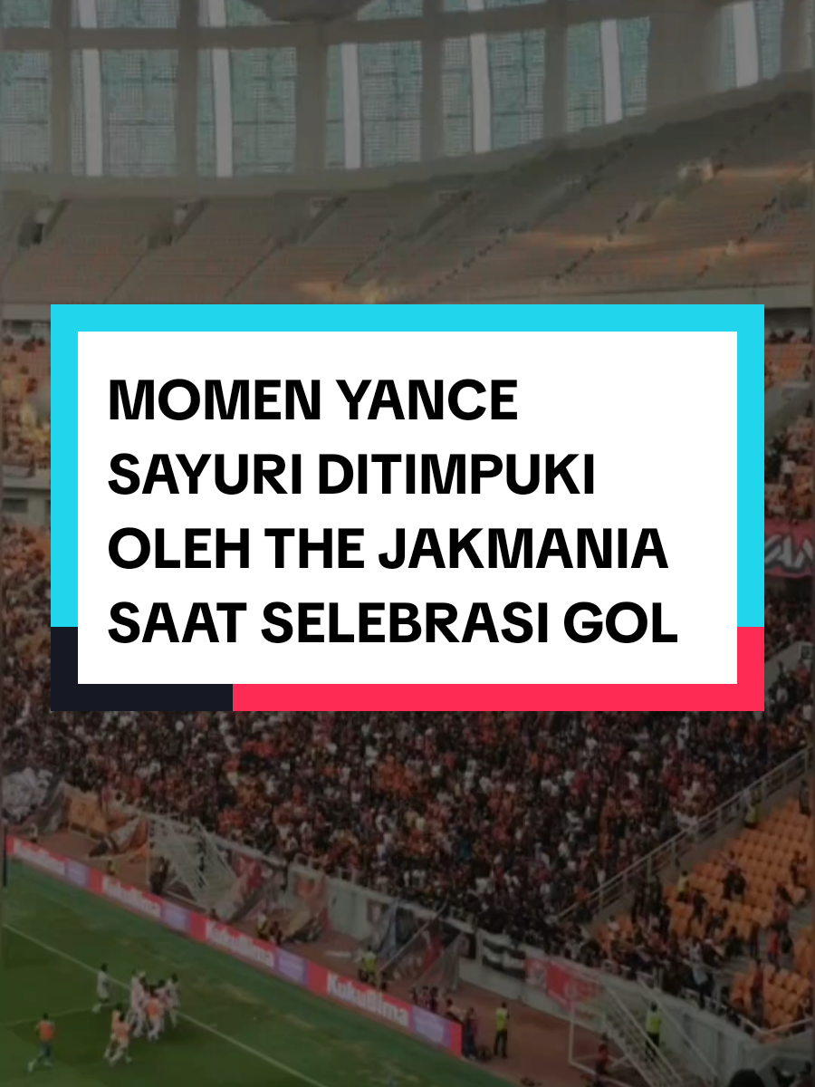 The Jakmania terlihat melempari sejumlah benda ke arah Yance Sayuri saat melakukam selebrasi ke arah penonton. Aduh…aduh🙂‍↔️ #bolaskorcom #persija #persijajakarta #thejakmania #yancesayuri 