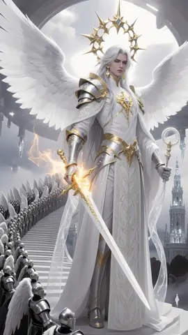 Angelic Host #angel #justice #battle #leader #aigenerated 