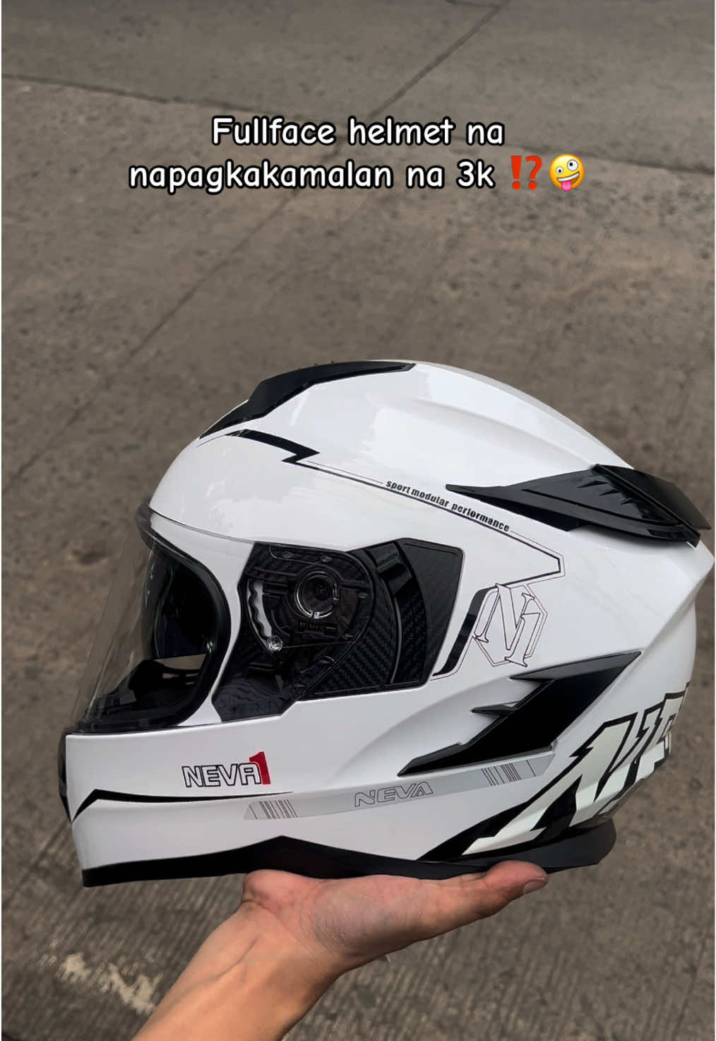 NEVA FULLFACE HELMET DUAL VISOR #nevahelmet #helmet #fullfacehelmet #motorcyclehelmet #fyp 