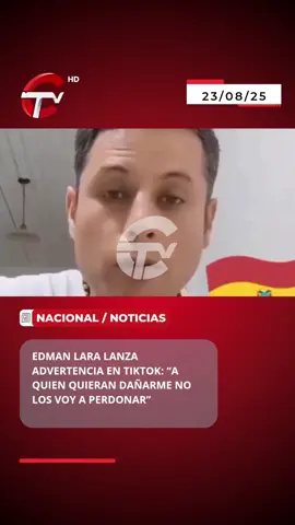 El expolicía y actual candidato a la vicepresidencia por la fórmula de Rodrigo Paz, Edman Lara, volvió a desatar la polémica con un mensaje transmitido en TikTok Live, en el que lanzó duras advertencias contra quienes intenten “hacerle daño”. Con un tono desafiante, aseguró que no perdonará a sus detractores y les instó a “pensarlo bien” antes de actuar. “Si fallan en el intento yo no les voy a perdonar”, sentenció, recordando su formación de cuatro años en la academia policial y autodefiniéndose como un hombre de carácter fuerte. #ctv #ctvnoticias #capitanlara #tiktok 