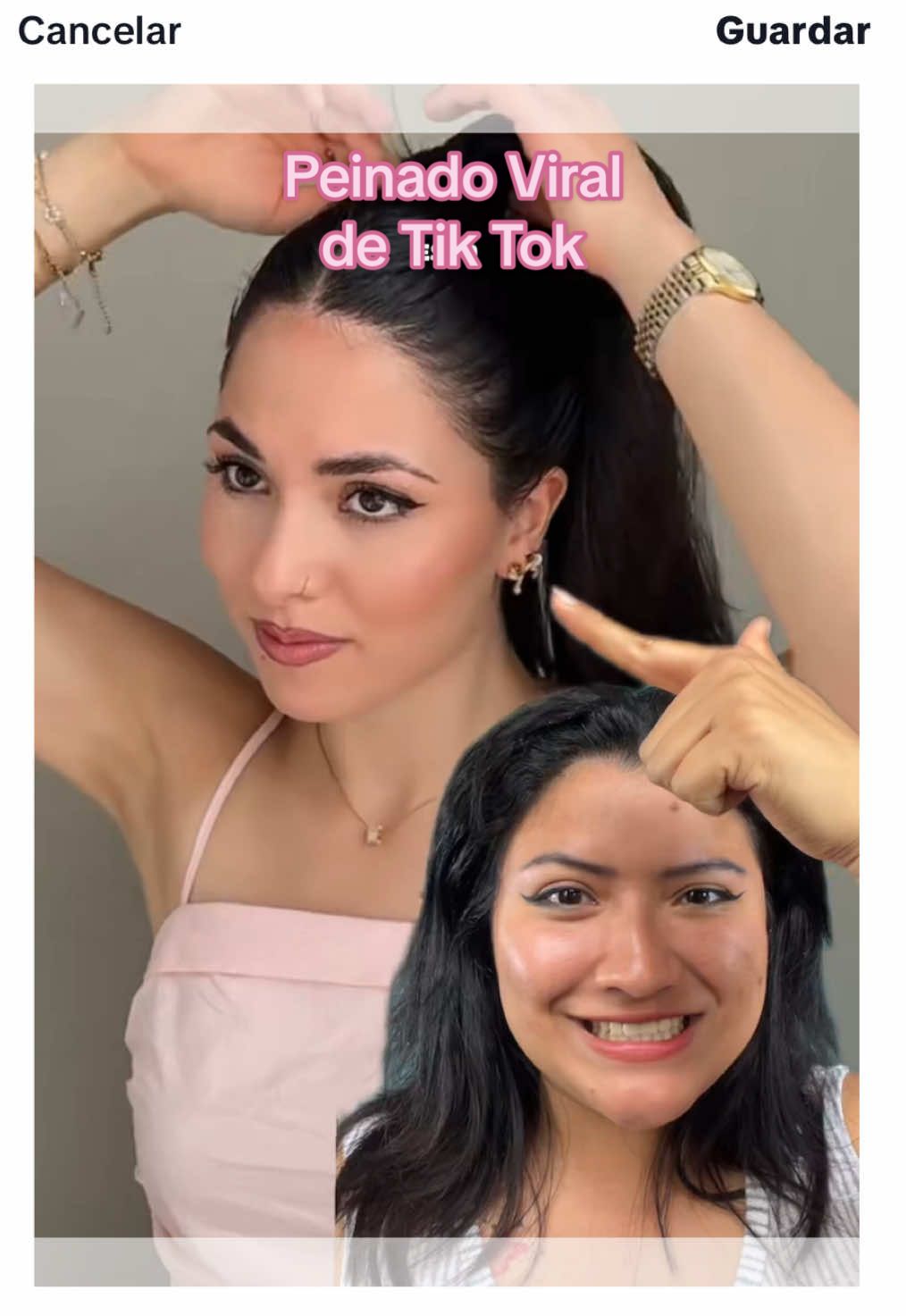 Probando el Peinado Viral de Tik Tok 💖🫶🏻 #peinadoviral #coletaalta #trucostiktok #peinadosfacilesyrapidos #hacksdetiktok 
