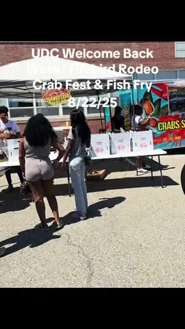 ✨🦀🔥 Huge thanks to UDC for having us at Welcome Back Week: Firebird Rodeo, Crab Fest & Fish Fry! We had an amazing time meeting incredible students & staff. The energy, love, and turnout were unforgettable. 👉 Shell Shocked Crabs! Come taste the difference! 🦀 #UDC#DMV#Crabs#templehillsmaryland #foryoupage       