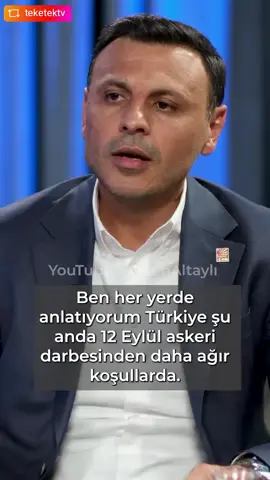 #REPOST @teketektv with @download_repost_pro - Özgür Çelik: “Türkiye şu an 12 Eylül’den daha ağır koşullarda!” @aydinsule1 @ozgurcelikchp  Teke Tek’in yeni bölümünde Şule Aydın soruyor, CHP İstanbul İl Başkanı Özgür Çelik gündemin öne çıkan başlıklarını değerlendiriyor…#Adalet #sondakika #diploma #erkenseçim 