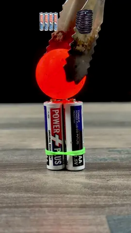 1000°C Red Hot Metal Ball VS Battery Cell+Copper Ring #rhcb #satisfying #asmr #oddlysatisfying #usa_tiktok🇺🇸 