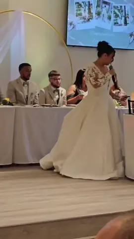My favorite part of my wedding reception? Giving my brother & sister in law the honor to have their first dance. They were married during covid at my mom house through a laptop. They didn’t have a first dance & so this surprise was definitely amazing. When i say that there wasn’t a dry eye in that room. People still talk about it till this day🥹#wedding#firstdance#militarylife#usarmy#fyp @Darielys Sierra @Waltnut😂 