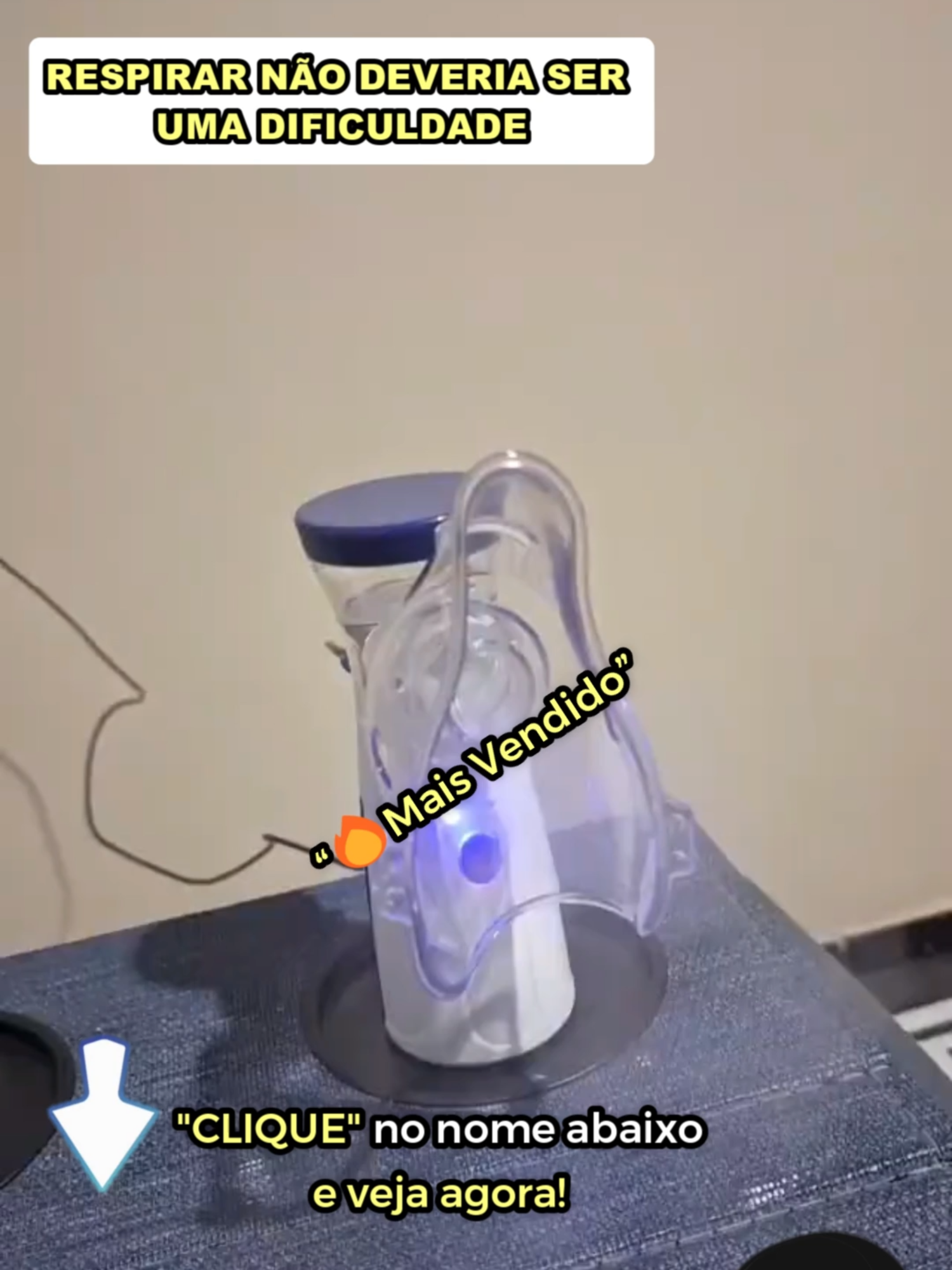 Inalhador Portátil e Nebulizador Portátil Para Respiração Mais Fácil e Rápida #tiktokshop #tiktokshopchegou #TikTokShopChegou