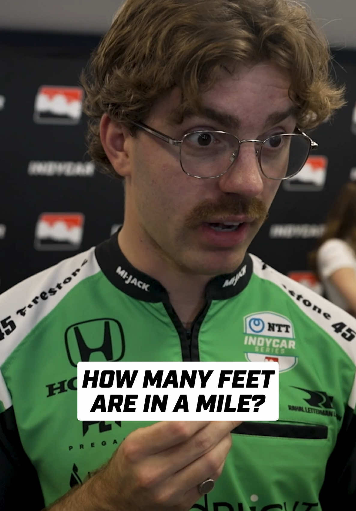 5,280 feet, everyone 📏🤣 #INDYCAR #motorsports 
