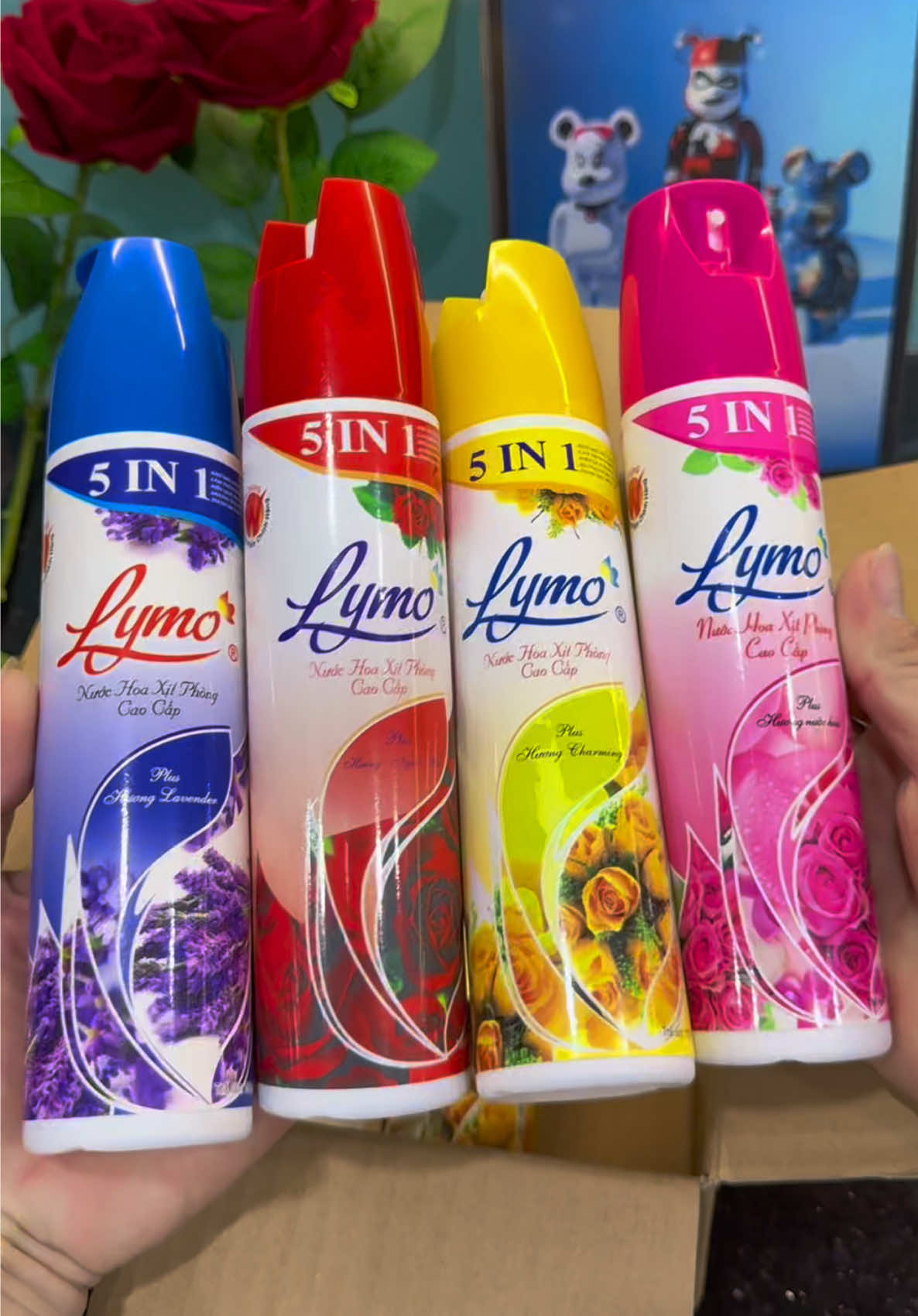 Combo 4 chai xịt phòng tinh dầu nước hoa Lymo #emkieutaphoa #xitphong #xitphonglymo #lymo #xitphongnuochoa