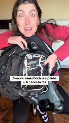 A mochila viralizada de viagem de qualidade premium! Com mais 4 bolsas de brinde! 