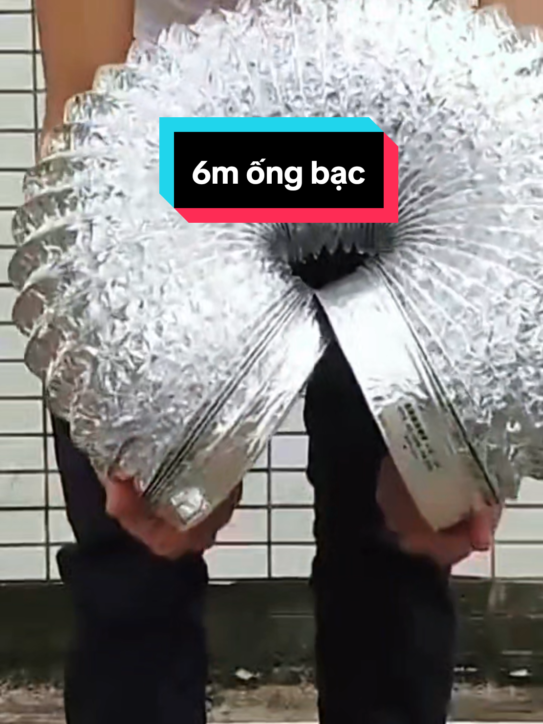 Cuộn 6m ống gió bạc giá rẻ. Đủ size để lựa chọn. #onggio #giadungthongminh #giadungnhabep #giadungtienich #tiktokviral 