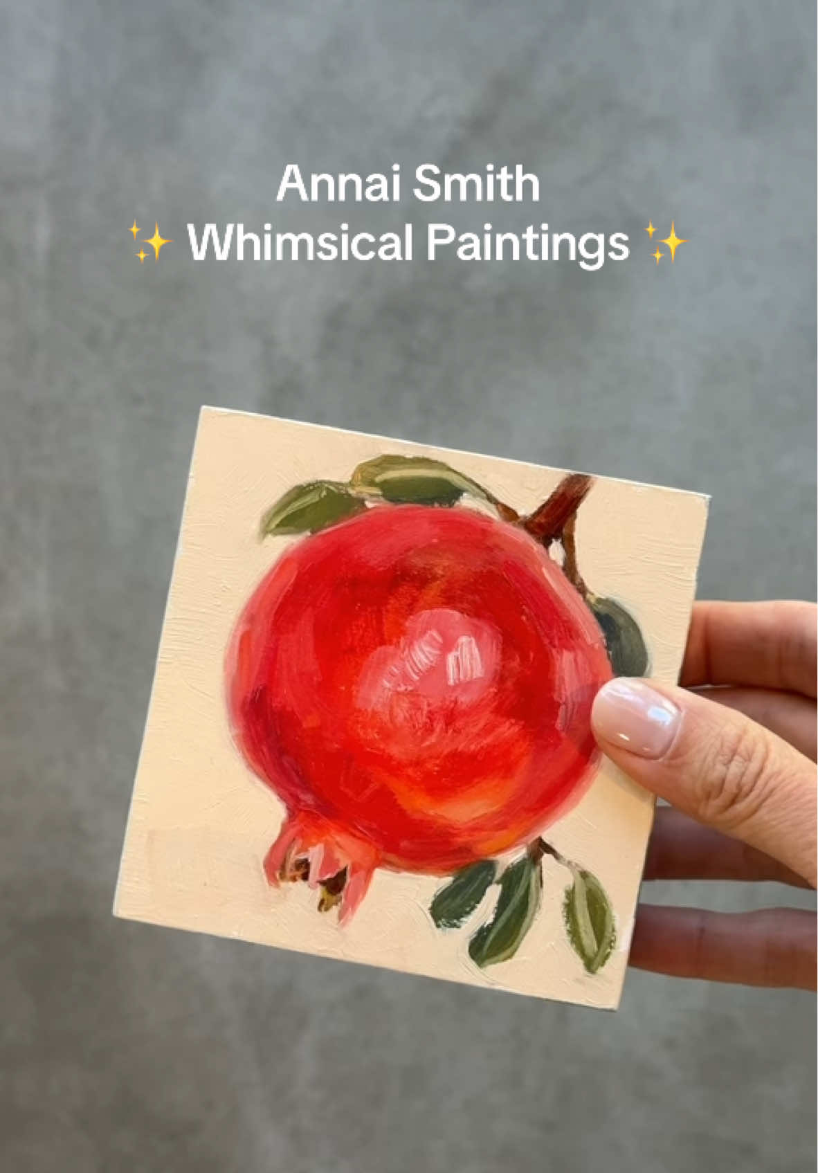 I love the striped sides so much!! 🥰 New minis by painter Annai Smith available online or in the gallery! #artist #stilllife #artforyourhome