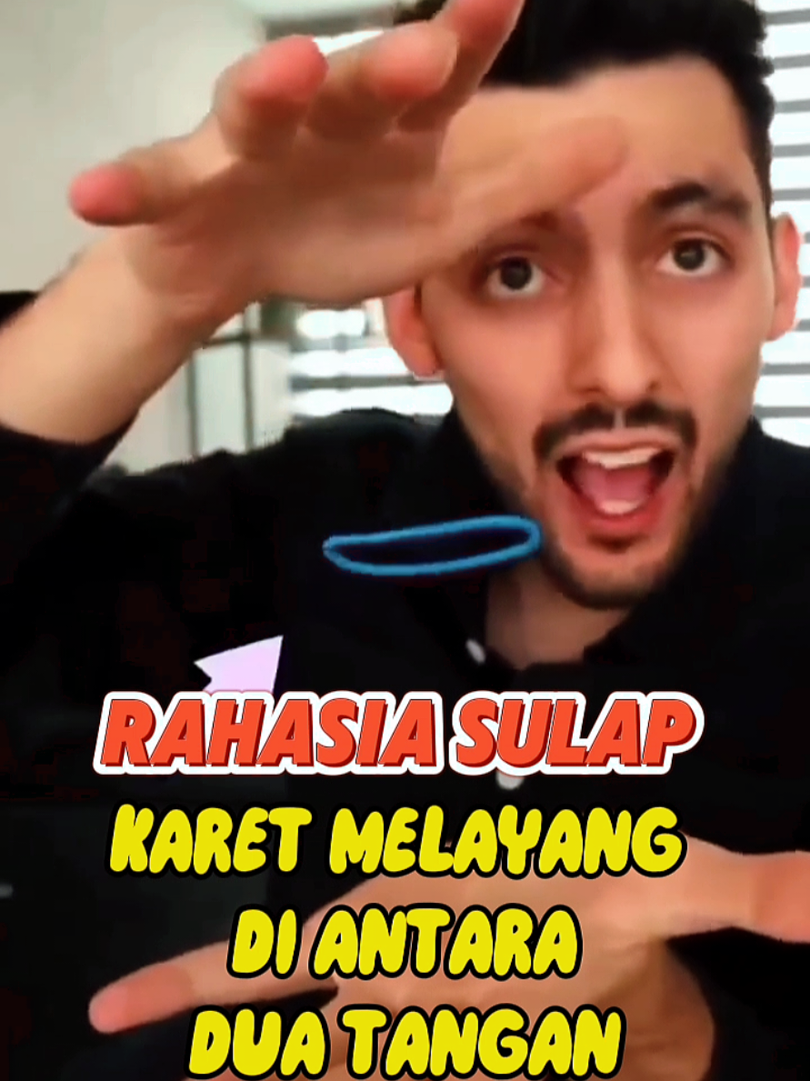 RAHASIA SULAP KARET MELAYANG DI ANTARA DUA TANGAN #rahasiasulap #triksulap #sulapkeren #sulapunik #sulapkaret 