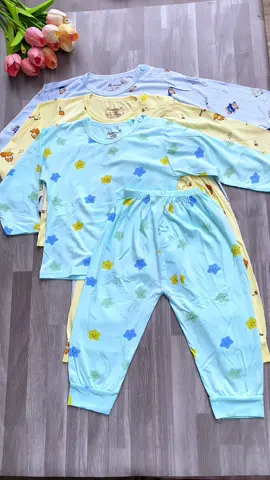 Combo 3 bộ dài tay cho bé chất thun lạnh#shopbikids#xuhuongtikok#bodaitay#bothudongchobe#combo 