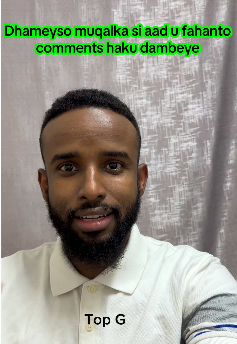 Waatan sababta aad u maqasho dadka qaar wey isla weyn yihiin cml lkn daqiqo ma ahn  #tiktoksomalia #somalia #muqdisho_somalia #kenya #fppppppppppppppppppppppp #kl #danaukotasetapak #fypsomalitiktok #somalifyp 